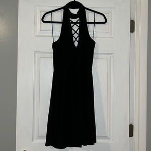 Express Black Halter Dress